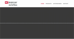 Desktop Screenshot of mansermetallbau.ch