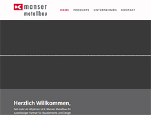 Tablet Screenshot of mansermetallbau.ch